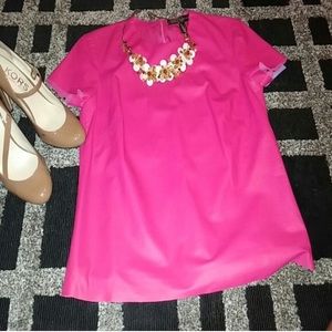 BNWT Ralph Lauren pink leather tee shirt